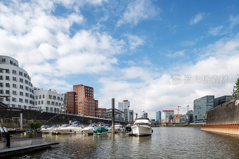 Düsseldorf Medienhafen和marina，德国